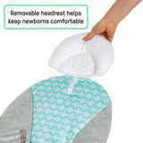 Ity by Ingenuity Bouncity Bounce Vibrating Deluxe Bouncer with plush headrest and removable toy bar for newborns to 6 months