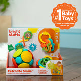 Bright Starts Catch Me Smile gift set with colorful rattles, teethers, and interactive toys for babies ages 3 months and up