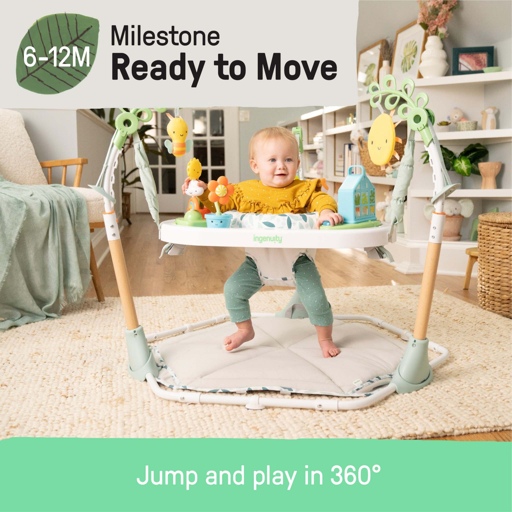 baby in tummy to toes 6-in-1 milestones center