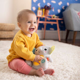 Hug-a-bye Baby soft elephant toy with musical lights and soothing melodies for infants