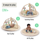 Every Season Plush Lambswool baby play gym with removable toys