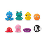 Baby Einstein Ocean Explorers Sea Friends 8 Piece Baby Bath Toys Gift Set, Water Squirters, Ages 6+ Months