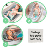 Summer by Ingenuity Comfy Clean Deluxe Newborn to Toddler Bather