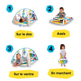 Baby Einstein Kickin' Tunes Music & Language Discovery Gym & Take Along Musical Baby Toy, Ages 0+ Months