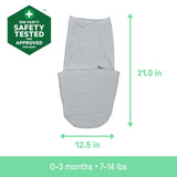 SwaddleMe by Ingenuity All Season Swaddle, Size 0-3 months, 1pk - Dream Wave