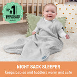 SwaddleMe by Ingenuity Night Sack Sleeper, Size 0-18 Months, 1.0 TOG - Celestial Dance