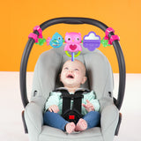 Bright Starts Busy Birdies Carrier Toy Bar Musical Take-Along Toy with Lights