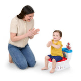 Bright Starts Marvel Spidey and his Amazing Friends My Size Potty 2-in-1 System, Unisex Toddler Potty Chair with Flushing & Cheering Sounds