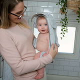 Ingenuity Clean & Cuddly Hooded Character Towel - Grazer & Clean & Cuddly 6-Pack Terry Washcloth Set - Grazer & Clean