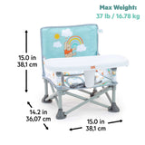 Bright Starts Disney Baby Pop 'N Sit portable booster seat with Winnie the Pooh design for babies and toddlers
