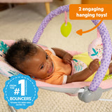 Bright Starts Wildflower Wonders Vibrating Baby Bouncer