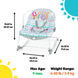 rosy rainbow infant to toddler rocker