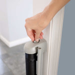 Tuck Away Retractable extra wide safety gate 30x56 inches metal plastic fabric