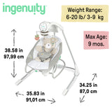 inlighten soothing swing & rocker - nate