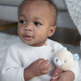 Ingenuity Premium Soft Plush Handheld Rattle, Nate the Teddy Bear