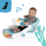 Baby Einstein Sea of Support 2-in-1 Sit-Up Floor Seat with adjustable heights and sensory toys for infants 4-12 months