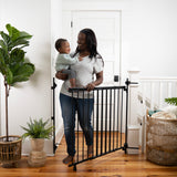 baby and mother i front of the stairway + 46w series black