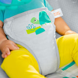 baby in a playful paradise vibrating bouncer