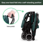 Ingenuity 3D Travelmate Pro compact travel stroller with ride-on board and canopy