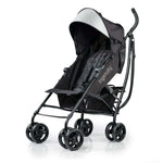 Ingenuity 3dlite convenience stroller in jet black with lightweight aluminum frame