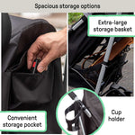 Ingenuity 3Dlite ST lightweight convenience stroller with foldable steel frame