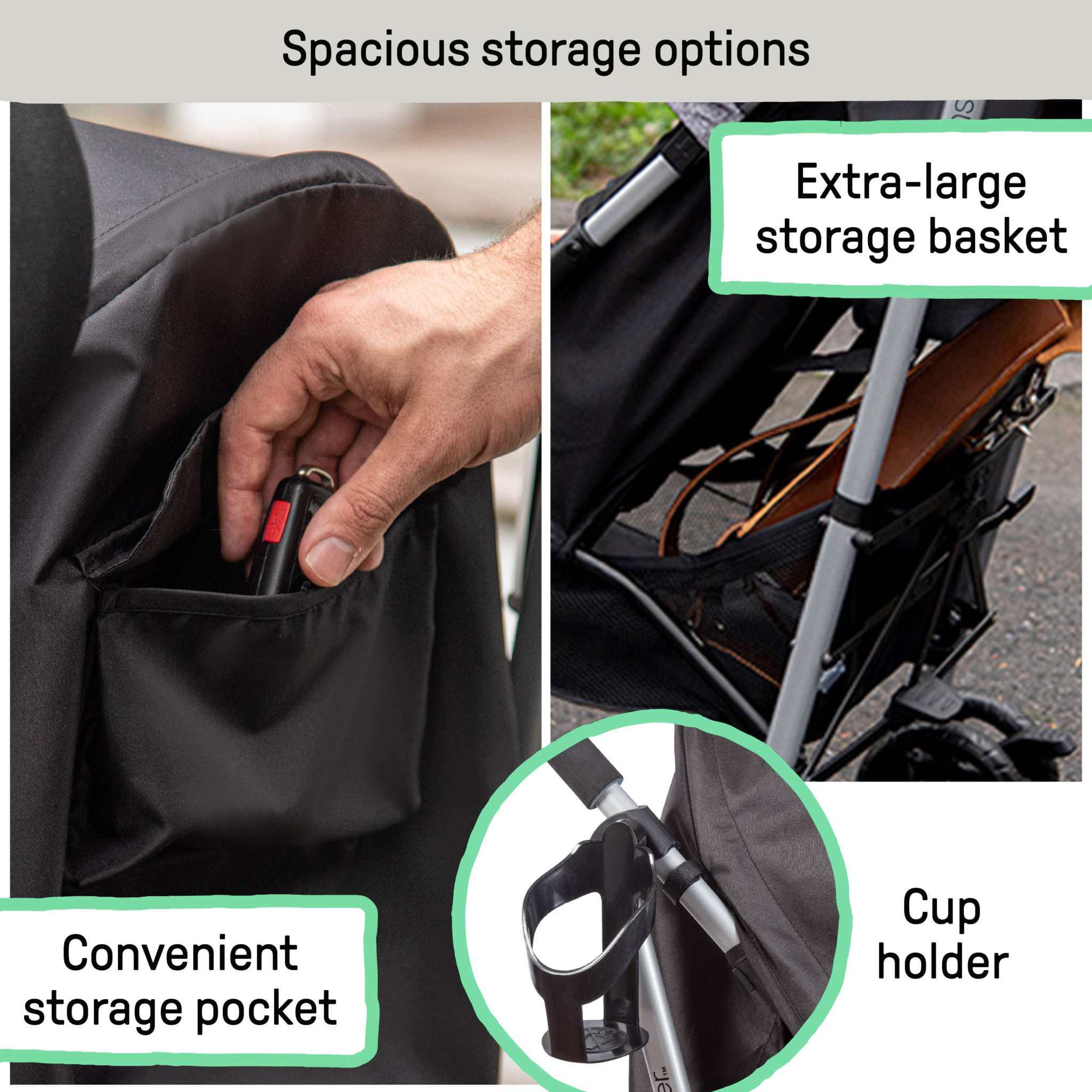 Ingenuity 3Dlite ST lightweight convenience stroller with foldable steel frame