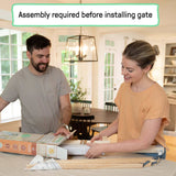 Ingenuity Doorway 36S Series customizable wooden baby gate in doorway