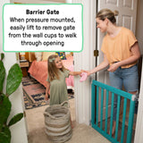 Ingenuity Doorway 36S custom baby gate with wood panels