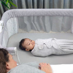 Ingenuity Dream Hero 3-in-1 grey co-sleeping bassinet with mesh sides
