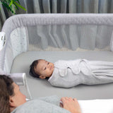 Ingenuity Dream Hero 3-in-1 grey co-sleeping bassinet with mesh sides