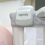 Ingenuity Dream Hero 3-in-1 co-sleeping bassinet in grey with breathable mesh sides and adjustable height