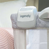Ingenuity Dream Hero 3-in-1 co-sleeping bassinet in grey with breathable mesh sides and adjustable height