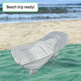 Ingenuity FoldAway 2-position baby bather with mesh sling and foldable design