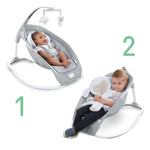 Ingenuity infant to toddler rocker with plush lamb and toy bar