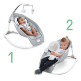 Ingenuity infant to toddler rocker with plush lamb and toy bar
