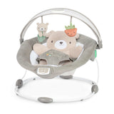 Ingenuity InLighten baby bouncer seat Nate with light up toy bar and plush bear