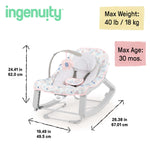 Ingenuity Keep Cozy 3-in-1 baby bouncer rocker with plush elephant toy