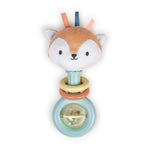 Ingenuity Kitt ring rattle made from plant-based materials with plush fox