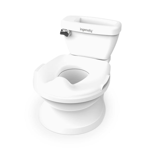 White Ingenuity My Size Potty Pro toddler training toilet with realistic flush