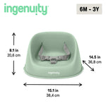 Green Ingenuity My Spot easy-clean baby booster seat with harness