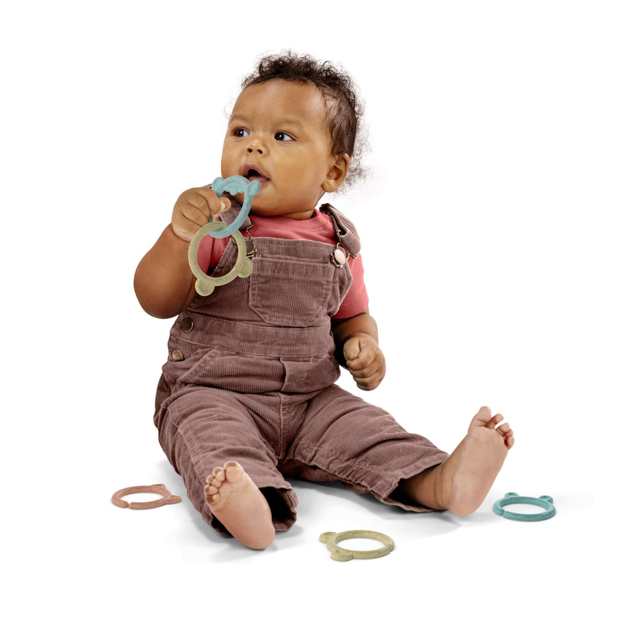 Ingenuity Sheppy's Squad BPA-free plant-based baby toy links with animal characters