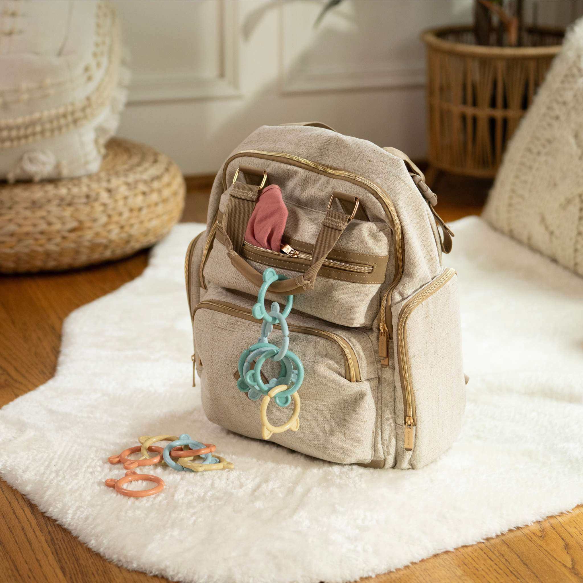 Ingenuity Sheppy's Squad plant-based BPA-free baby toy links