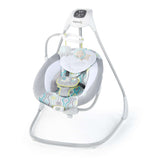 Ingenuity SimpleComfort Multi-Direction compact baby swing with plush toys