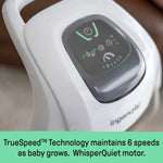 Ingenuity SimpleComfort vibrating baby swing with plush toys and adjustable recline