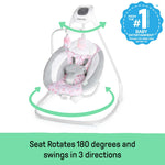 Ingenuity SimpleComfort multi-direction vibrating baby swing with plush mobile
