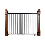 Black Ingenuity Stairway+ 46W Series safety gate for stairs and doorways