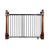 Black Ingenuity Stairway+ 46W Series safety gate for stairs and doorways