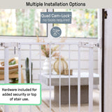 Ingenuity The Doorway 37W Series pet and baby safety gate with quad cam-lock
