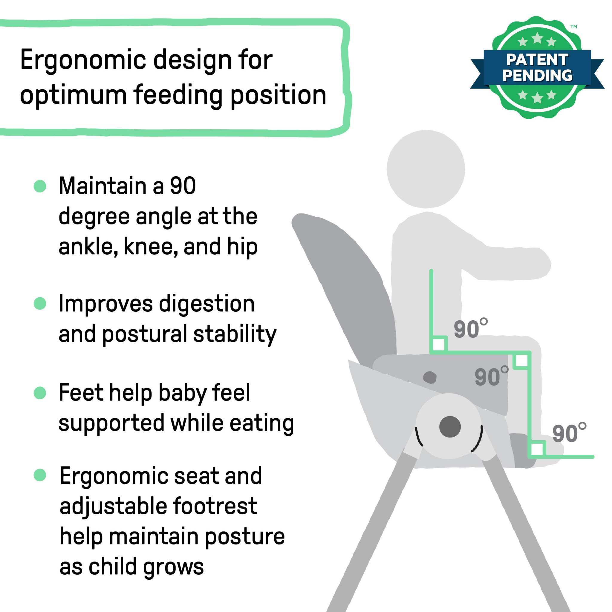 Ingenuity Trio Foldaway foldable 6-in-1 high chair for babies