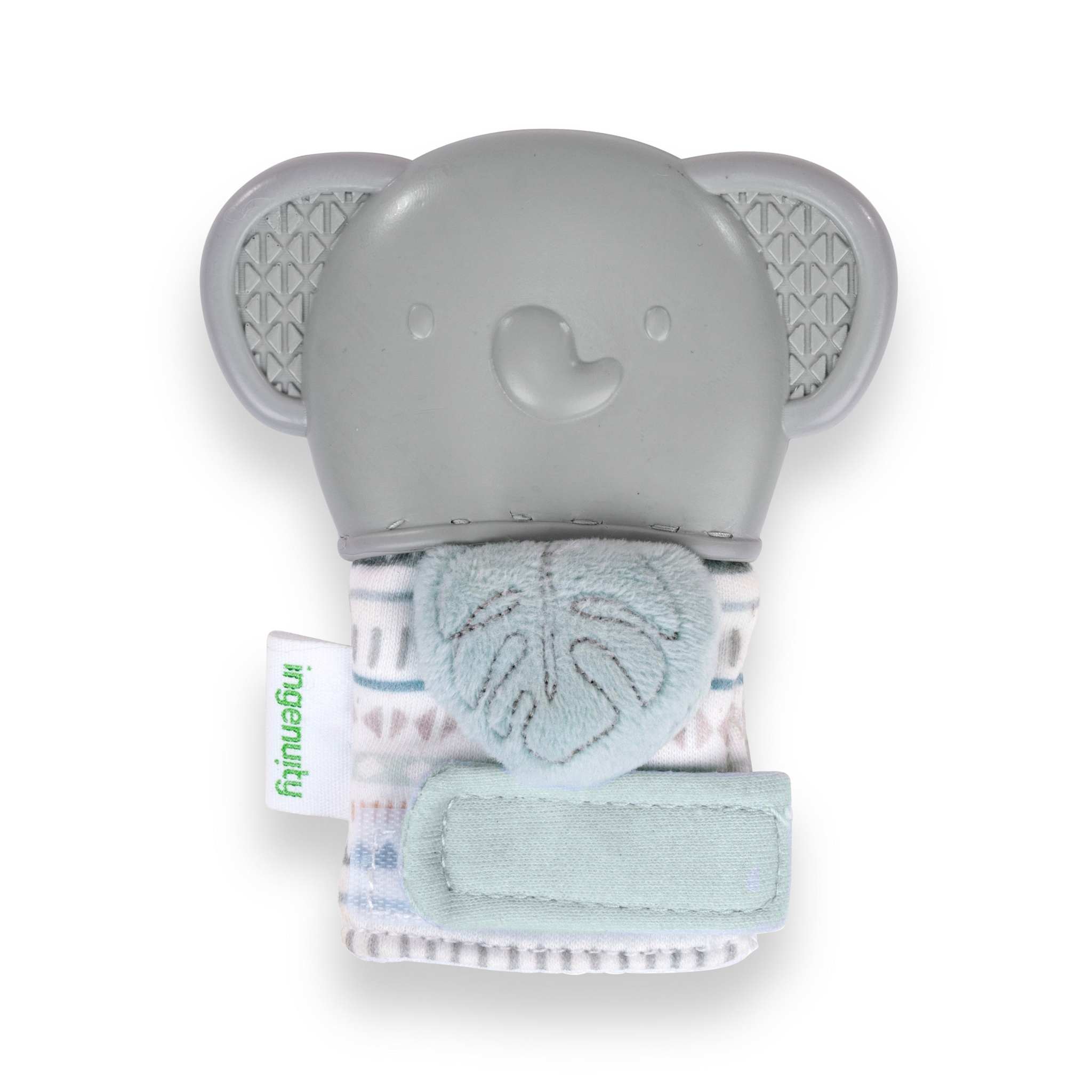 Ingenuity Van elephant teething mitt and rattle for babies